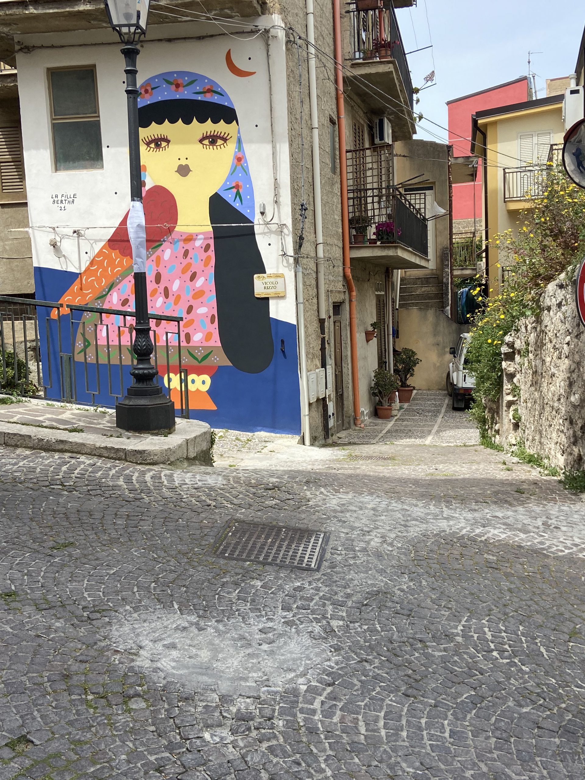 Sicily La Fille Berta Mural